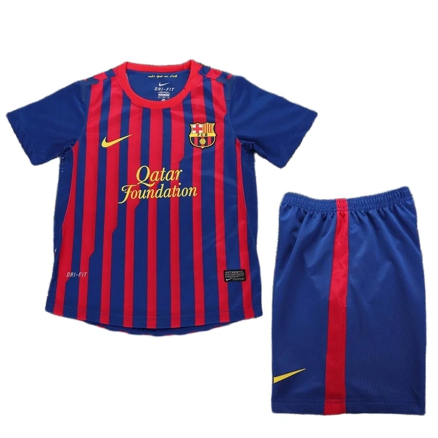 Barcelona 2011-2012 Retro Çocuk Forma & Şort Seti Home