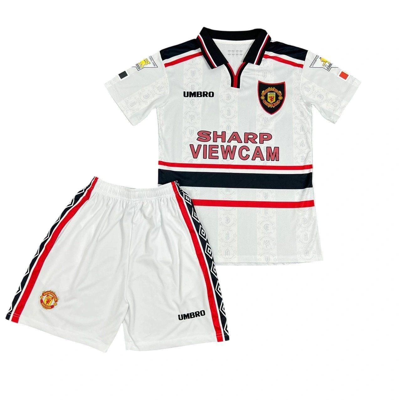 Manchester United 1998 Retro Çocuk Forma & Şort Seti Away