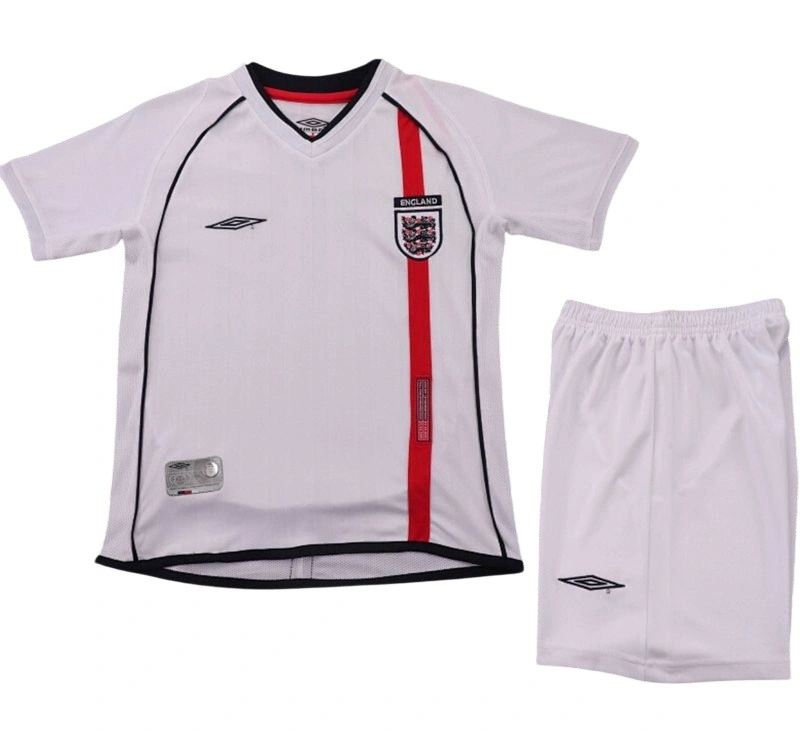 İngiltere 2002 Retro Çocuk Forma & Şort Seti Home