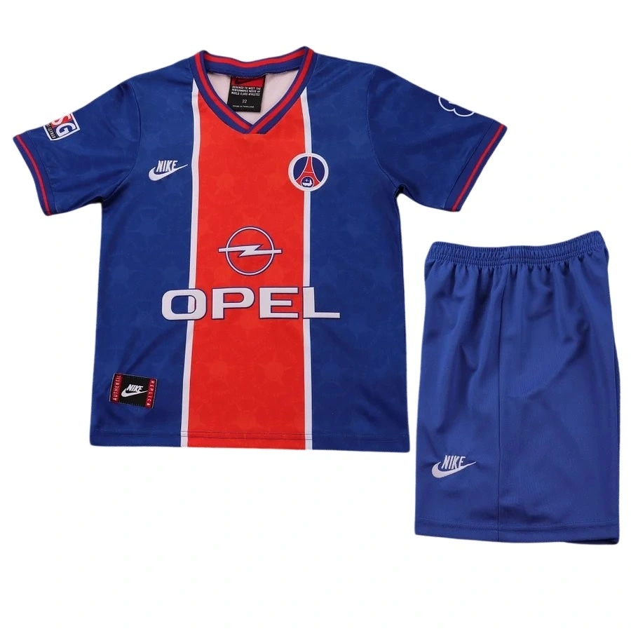 Paris Saint Germain 1995-1996 Retro Çocuk Forma & Şort Seti Home