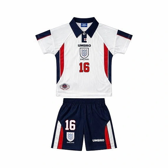 İngiltere 1998 Retro Çocuk Forma & Şort Seti Home