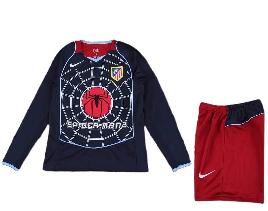 Atletico Madrid 2004-2005 Retro Çocuk Forma & Şort Seti Away