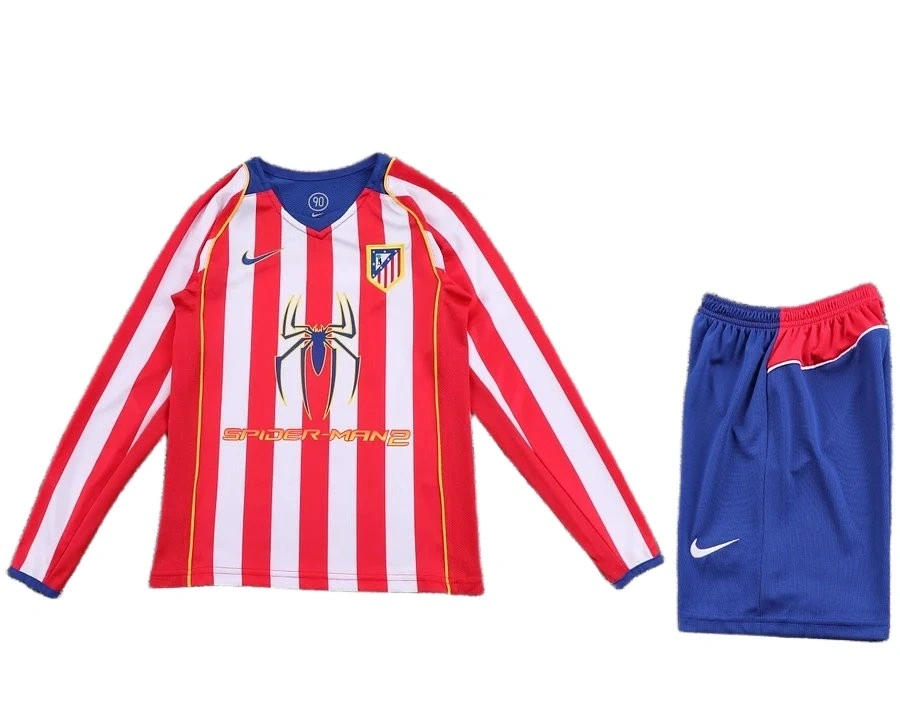 Atletico Madrid 2004-2005 Retro Çocuk Forma & Şort Seti Home