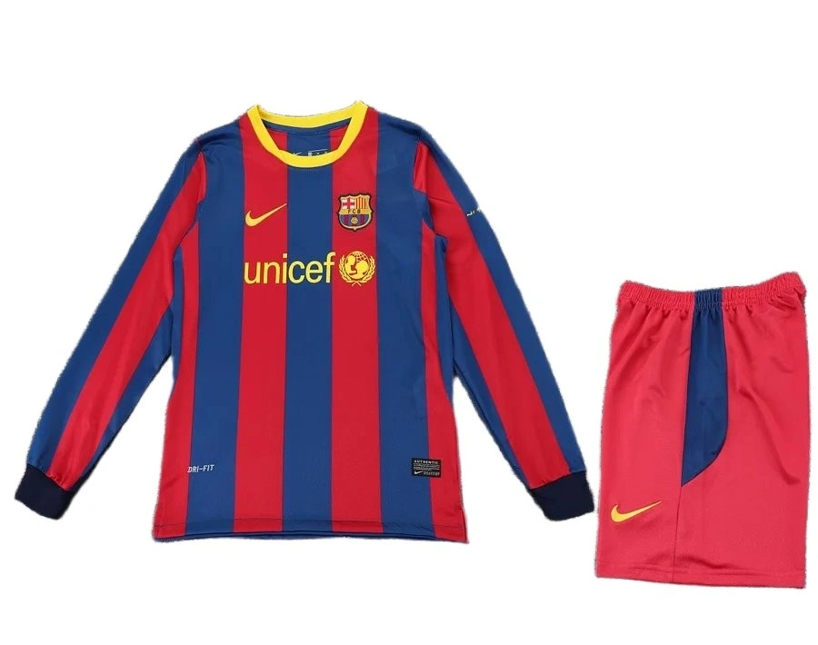 Barcelona 2010-2011 Retro Çocuk Forma & Şort Seti Home
