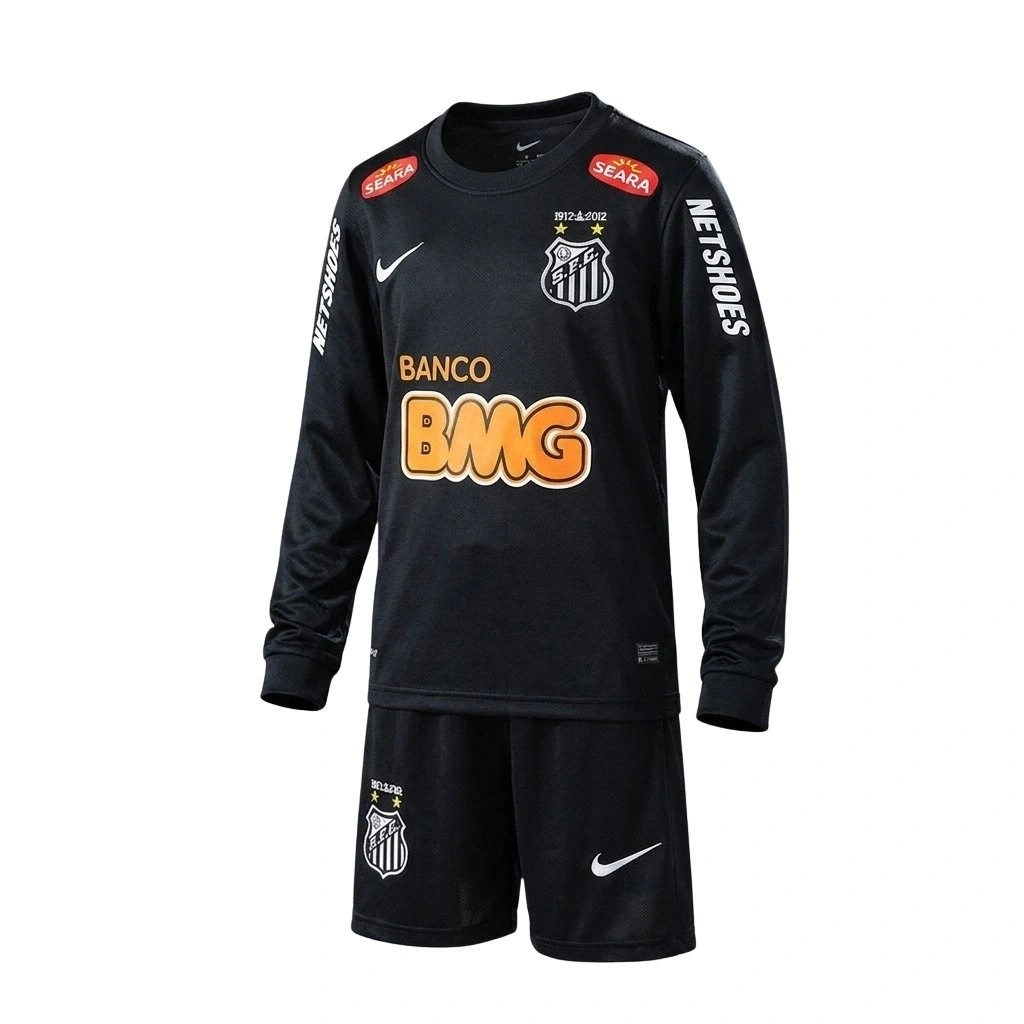 Santos 2013 Retro Çocuk Uzun Kol Forma & Şort Seti