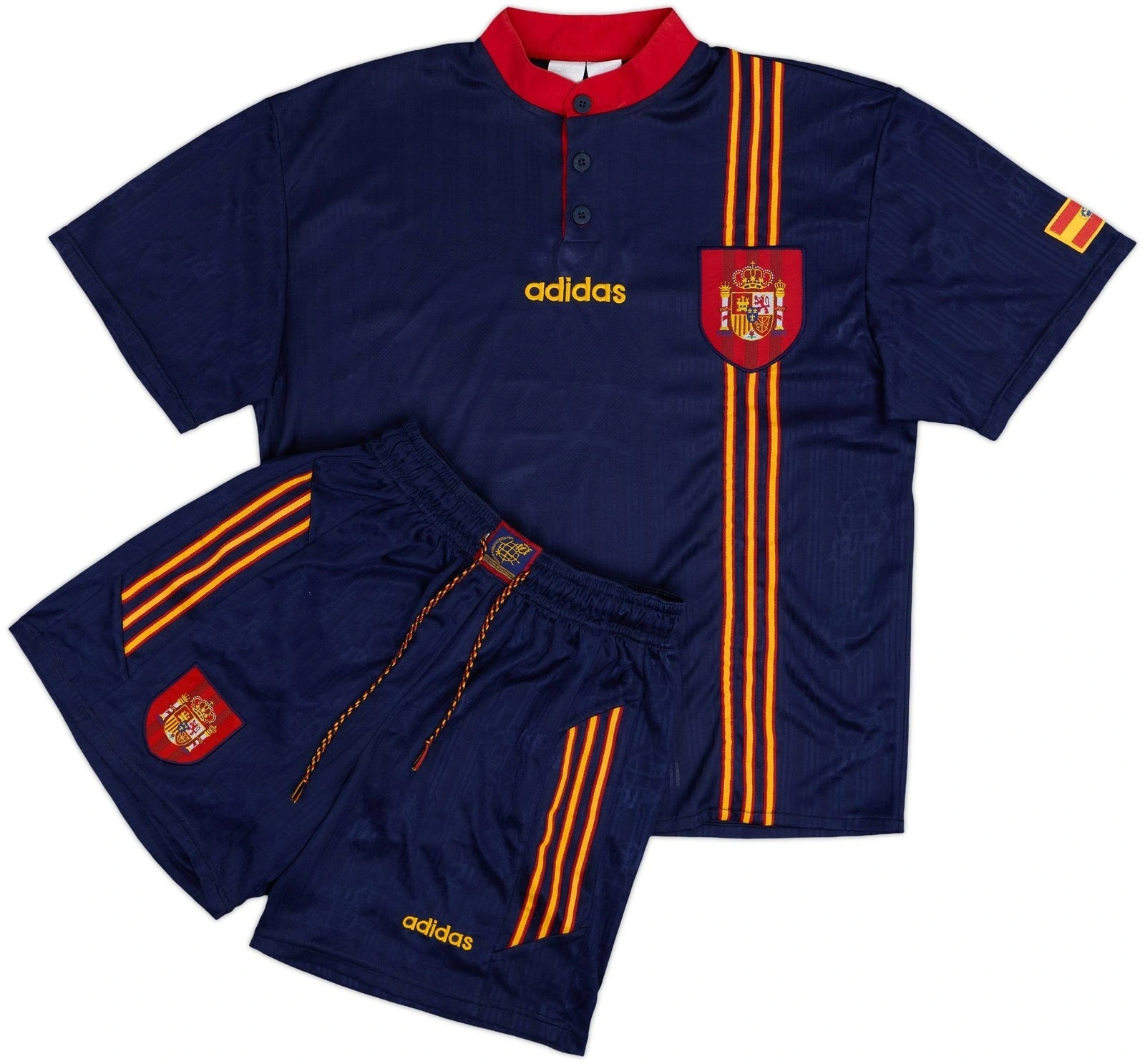 İspanya 1996 Retro Çocuk Forma & Şort Seti Away