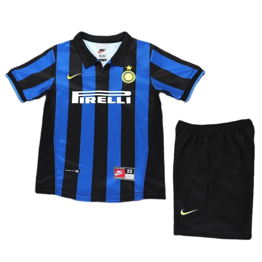 Inter 1998-1999 Retro Çocuk Forma & Şort Seti Home