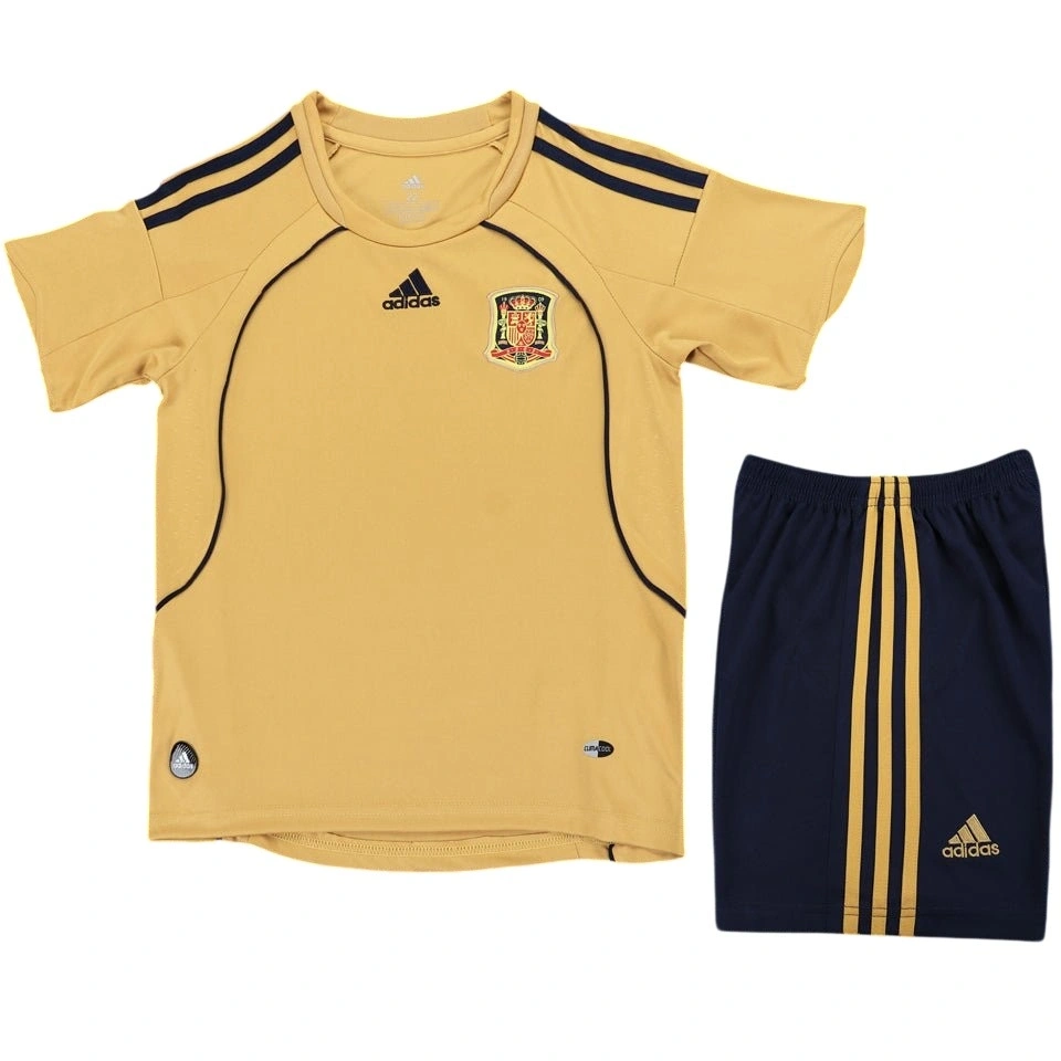 İspanya 2008 Retro Çocuk Forma & Şort Seti Away