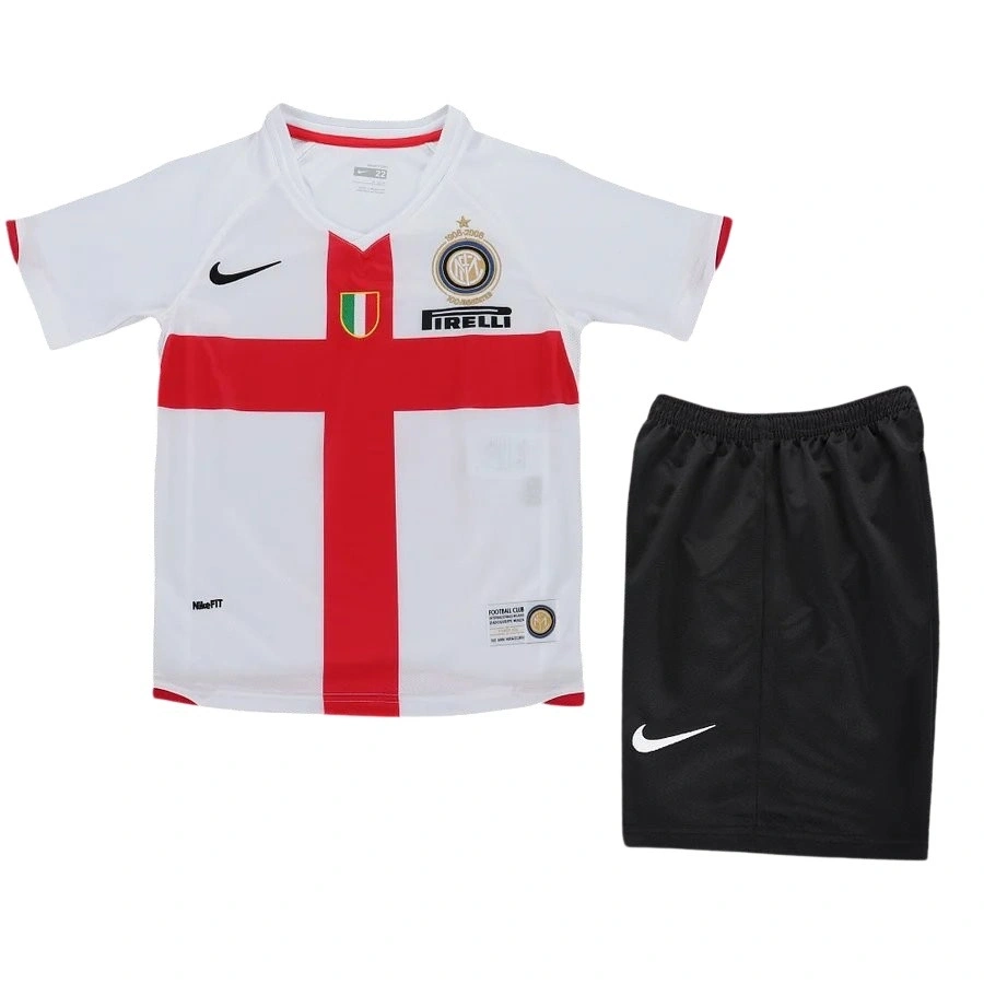 Inter 2007-2008 Retro Çocuk Forma & Şort Seti Away