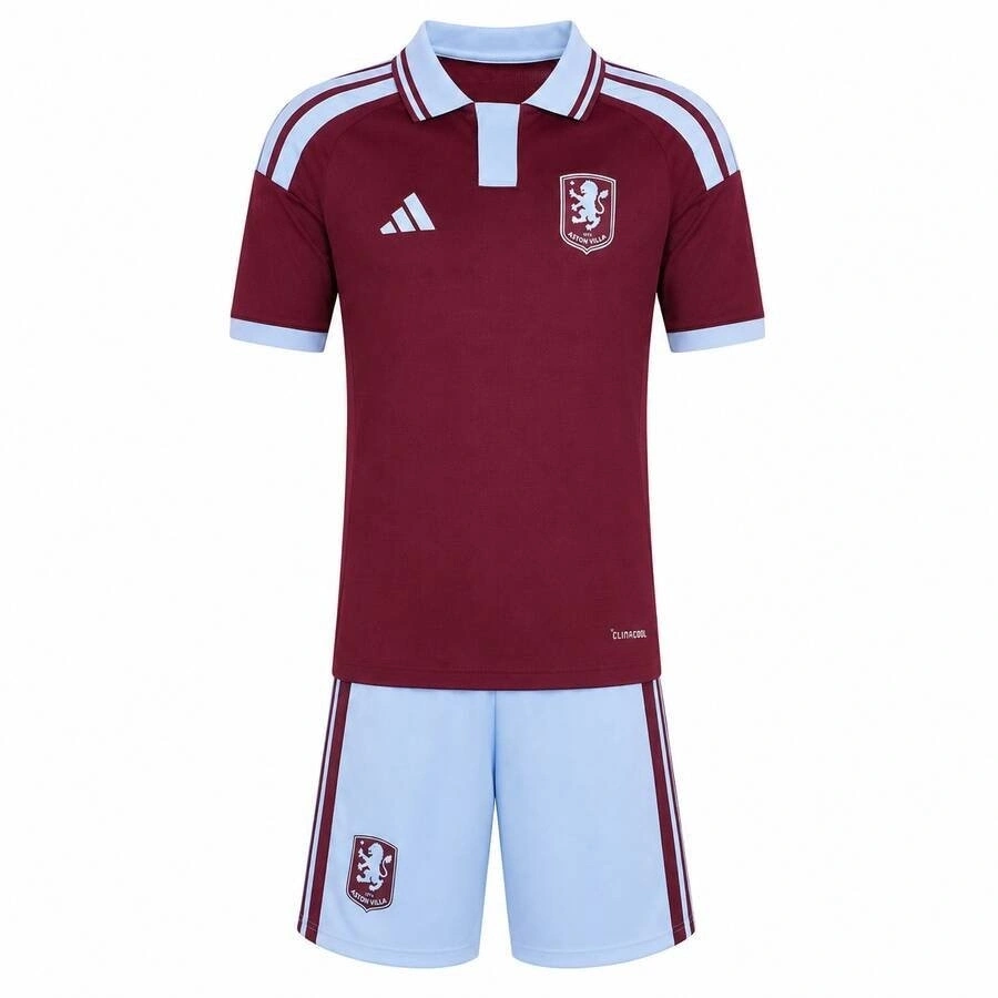 Aston Villa 2026-2027 Çocuk Forma & Şort Seti Home