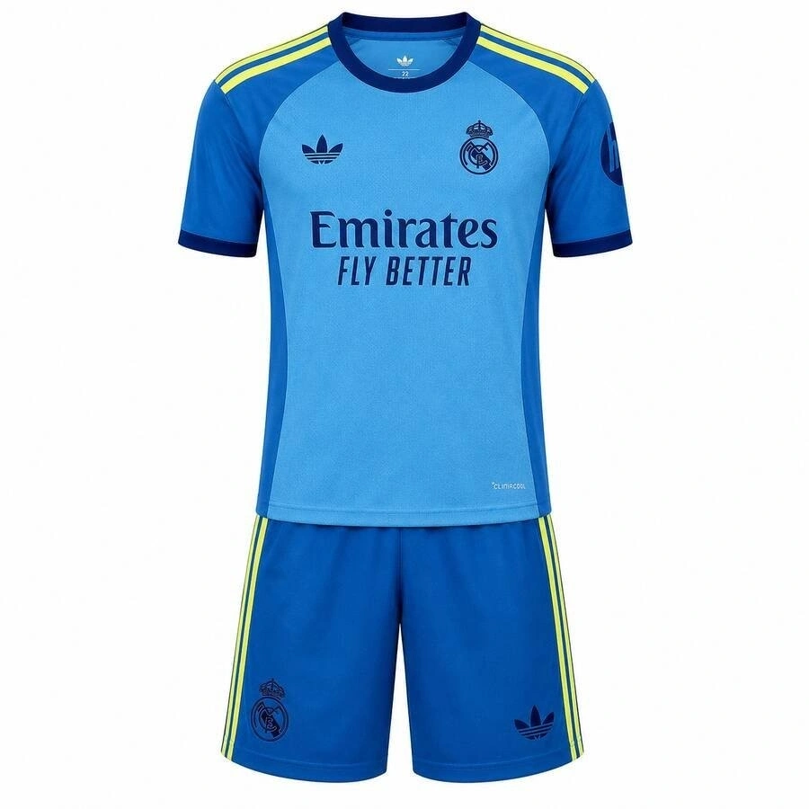 Real Madrid 2026-2027 Çocuk Kaleci Forma & Şort Seti