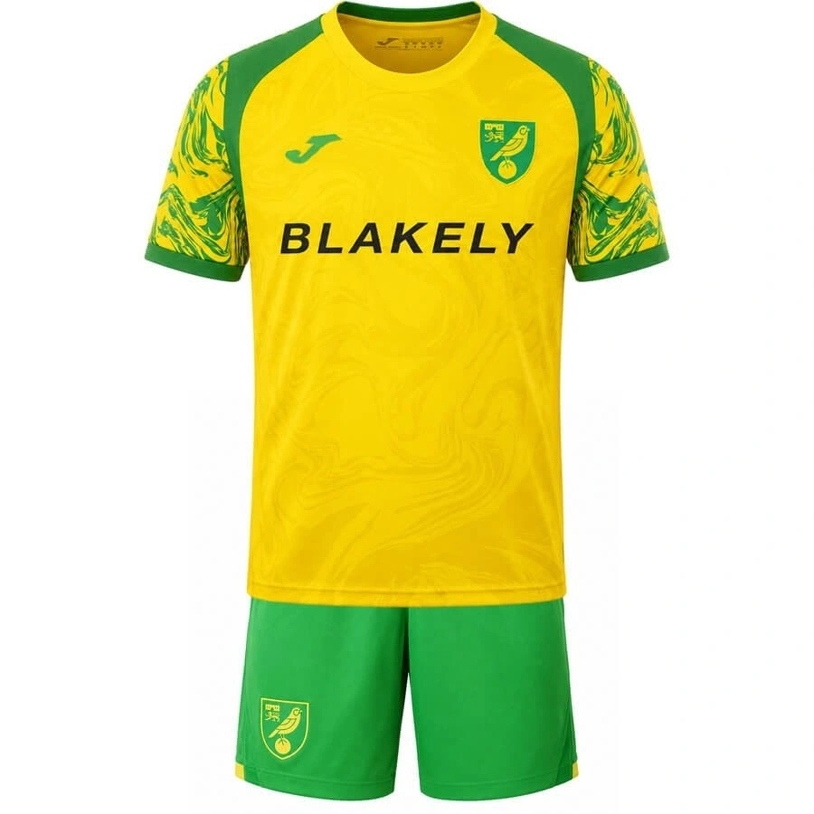 Norwich City 2026-2027 Çocuk Forma & Şort Seti Home