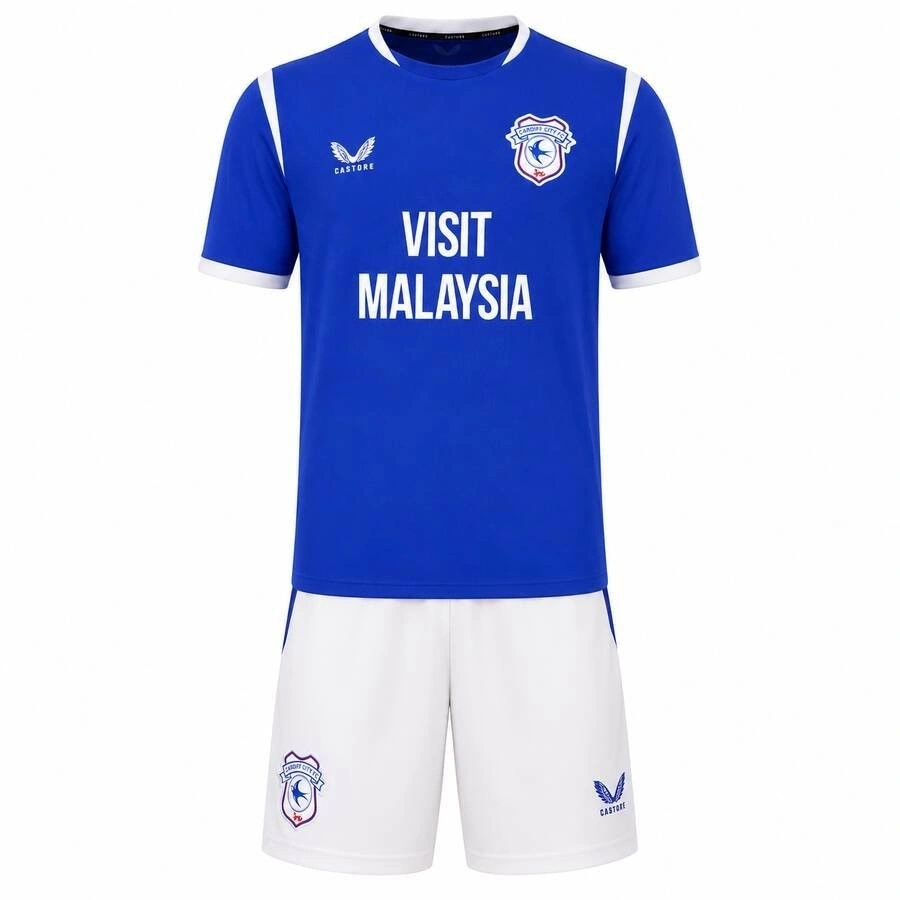 Cardiff City 2026-2027 Çocuk Forma & Şort Seti Home