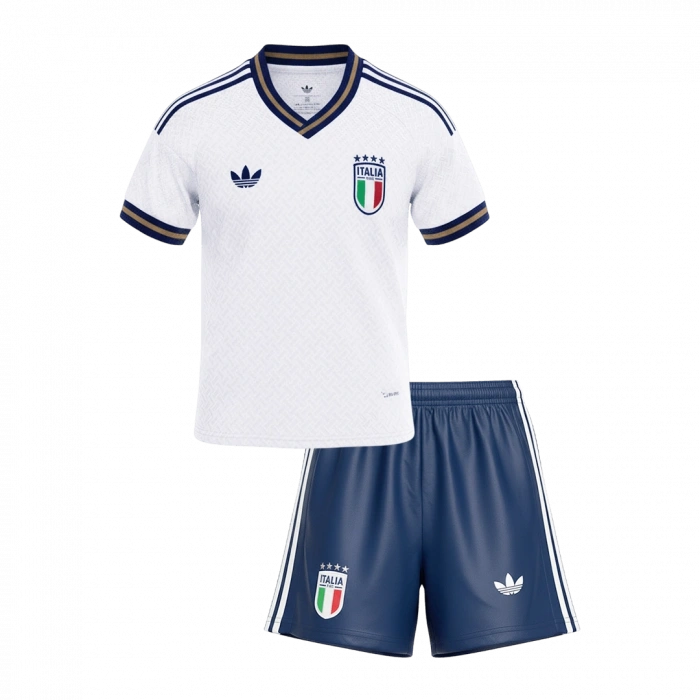 İtalya Dünya Kupası 2026 Çocuk Forma & Şort Seti Away