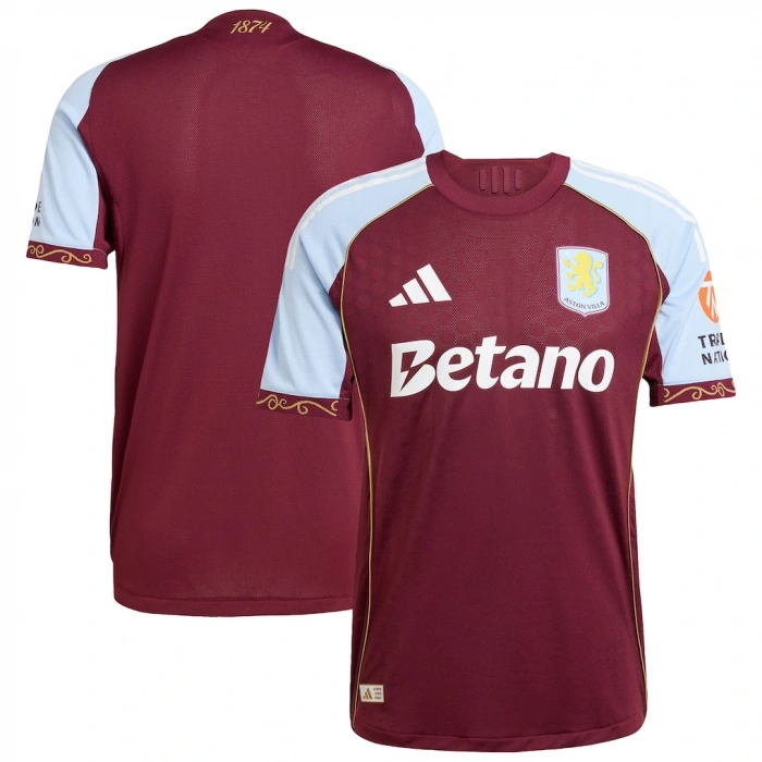 Aston Villa 2025-2026 Authentic - Profesyonel Maç Forması Home