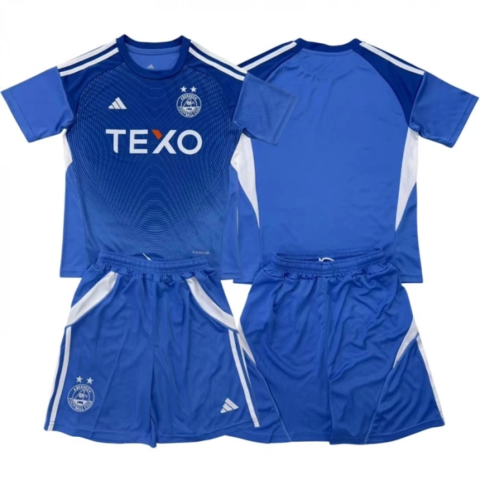 Aberdeen 2025-2026 Çocuk Forma & Şort Seti Kaleci Mavi
