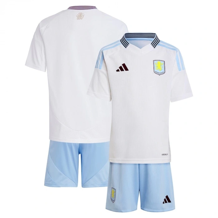 Aston Villa 2024-2025 Çocuk Forma & Şort Seti Away
