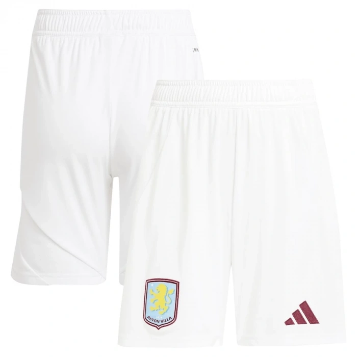 Aston Villa 2024-2025 Şort Home Beyaz