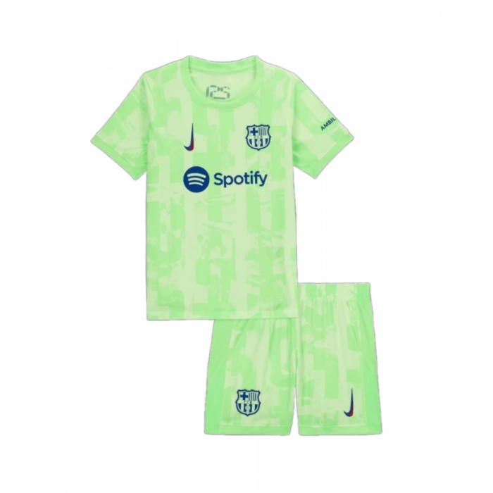 Barcelona 2024-2025 Çocuk Forma & Şort Seti Third