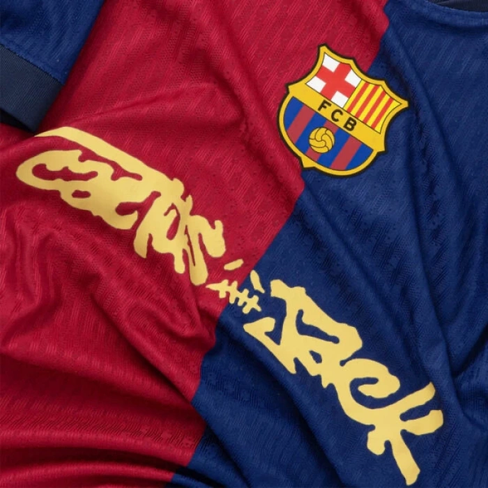 Barcelona 2024-2025 Travis Scott Cactus Jack Home Profesyonel Forma