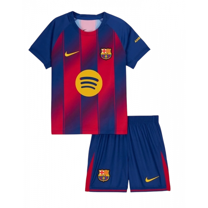 Barcelona 2025-2026 Çocuk Forma & Şort Seti Home