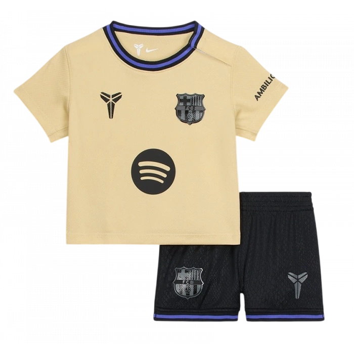 Barcelona 2025-2026 Çocuk Forma & Şort Seti x Kobe Bryant Away