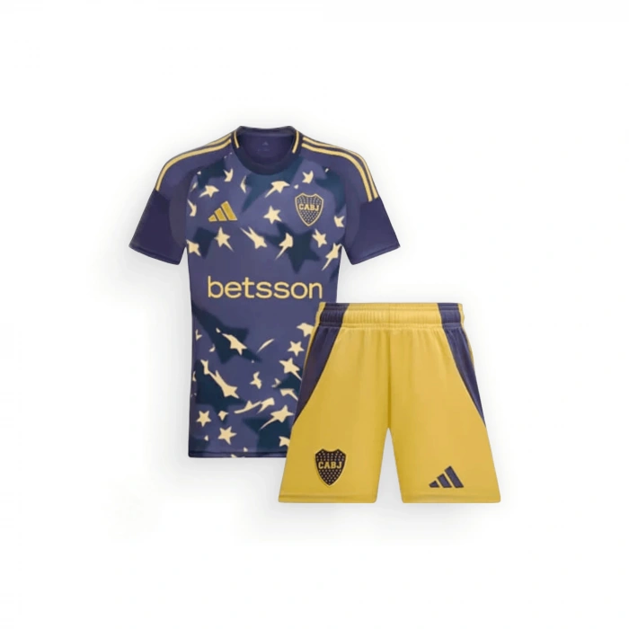 Boca Juniors 2025-2026 Çocuk Forma & Şort Seti Third