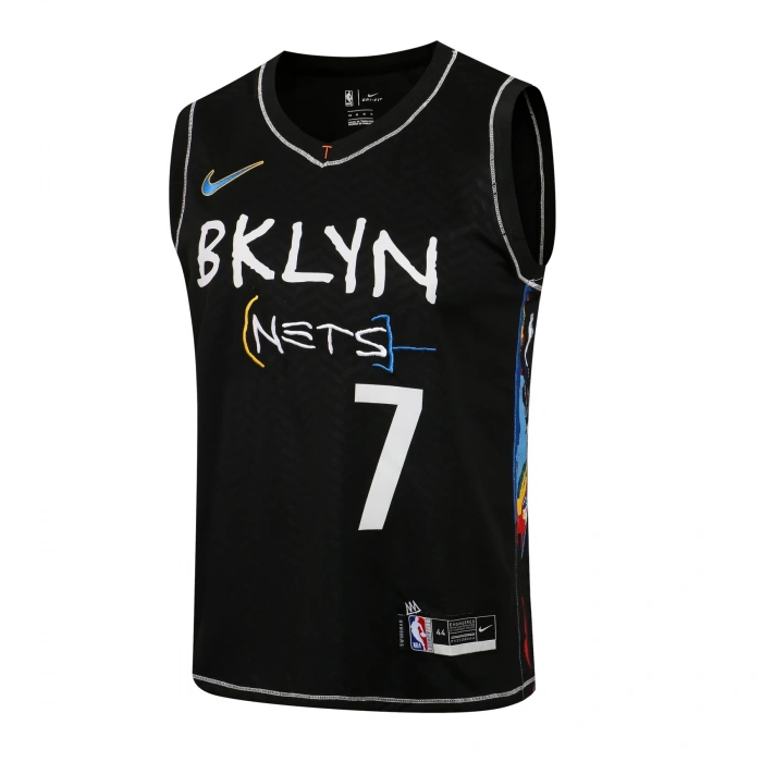 Brooklyn Nets 2020-2021 Kevin Durant 7 Swingman Authentic Forma Black - City Edition