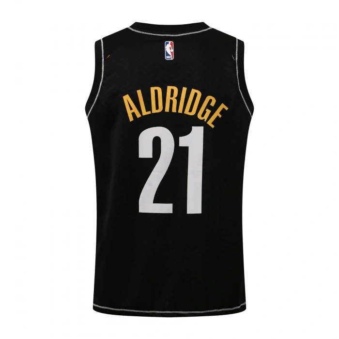 Brooklyn Nets 2020-2021 LaMarcus Aldridge 21 Swingman Authentic Forma Black - City Edition