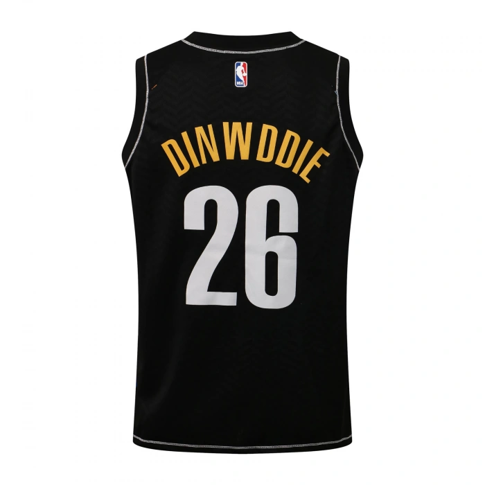 Brooklyn Nets 2020-2021 Spencer Dinwiddie 26 Swingman Authentic Forma Black - City Edition