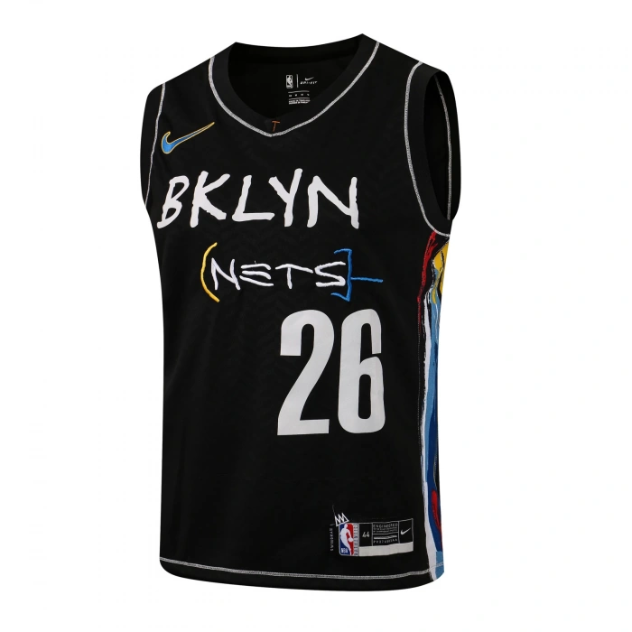 Brooklyn Nets 2020-2021 Spencer Dinwiddie 26 Swingman Authentic Forma Black - City Edition