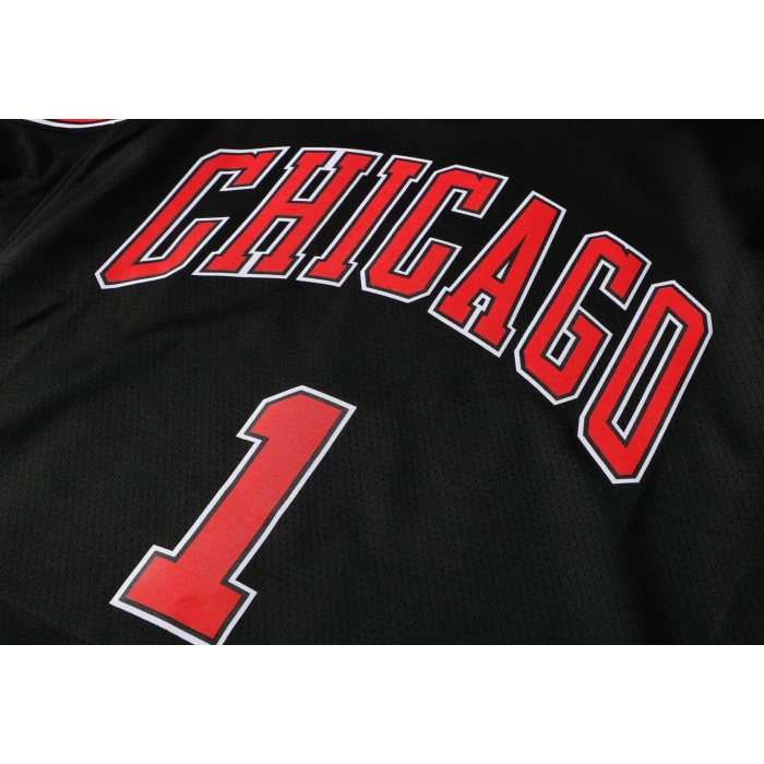 Chicago Bulls 2019-2021 Derrick Rose 1 Swingman Authentic Forma Black - City Edition