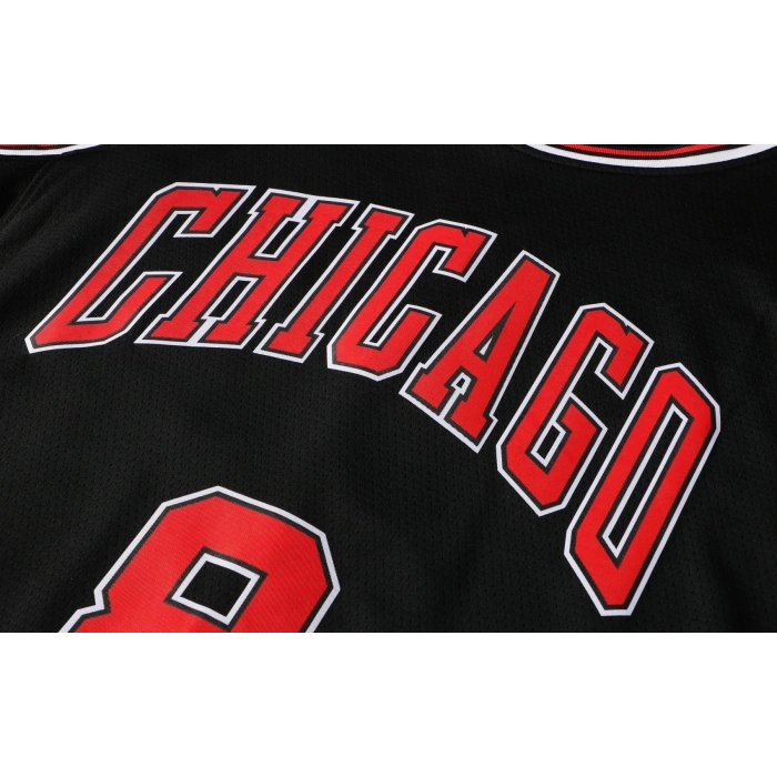 Chicago Bulls 2019-2021 Zach LaVine 8 Swingman Authentic Forma Black - City Edition
