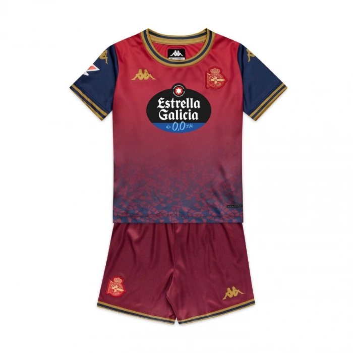 Deportivo 2025-2026 Çocuk Forma & Şort Seti Away
