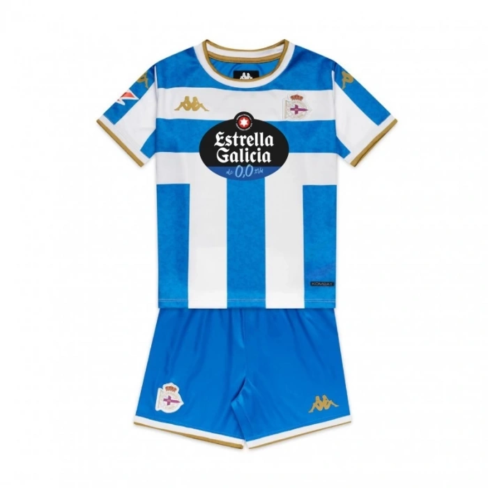 Deportivo 2025-2026 Çocuk Forma & Şort Seti Home