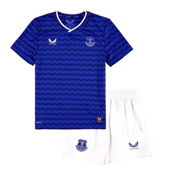 Everton 2025-2026 Çocuk Forma & Şort Seti Home