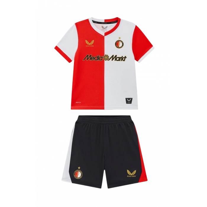 Feyenoord 2025-2026 Çocuk Forma & Şort Seti Home