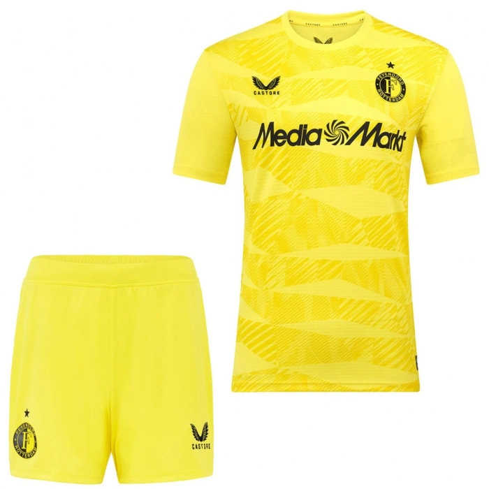 Feyenoord 2025-2026 Çocuk Forma & Şort Seti Kaleci Sarı