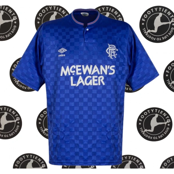 Glasgow Rangers 1987 - 1990 Retro Forma