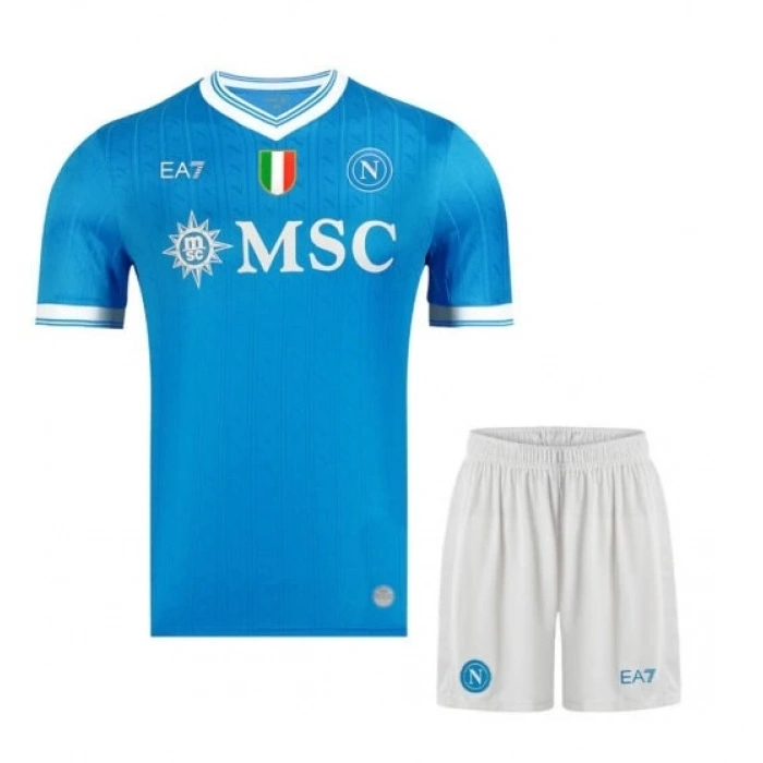 Napoli 2025-2026 Çocuk Forma & Şort Seti Home