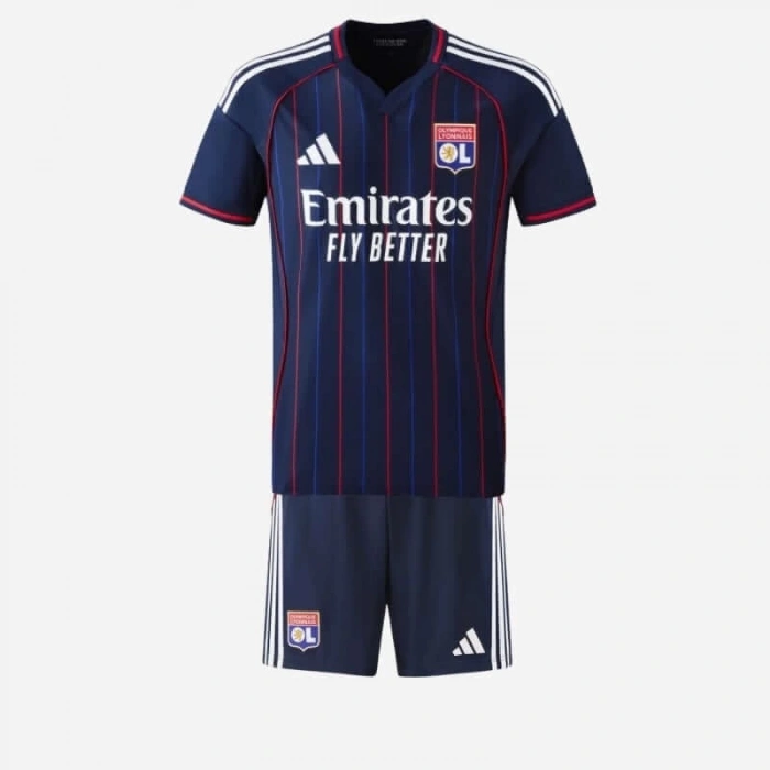 Olympique 2025-2026 Çocuk Forma & Şort Seti Away