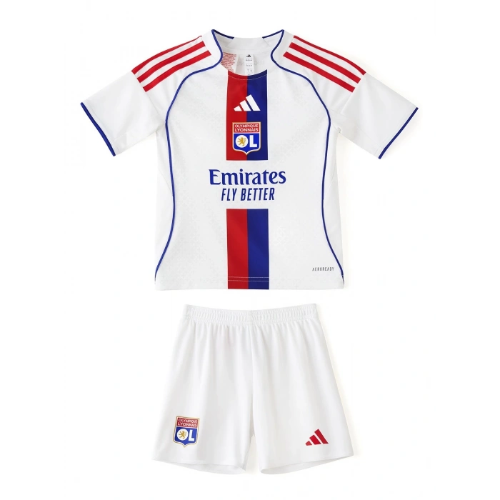 Olympique Lyon 2025-2026 Çocuk Forma & Şort Seti Home