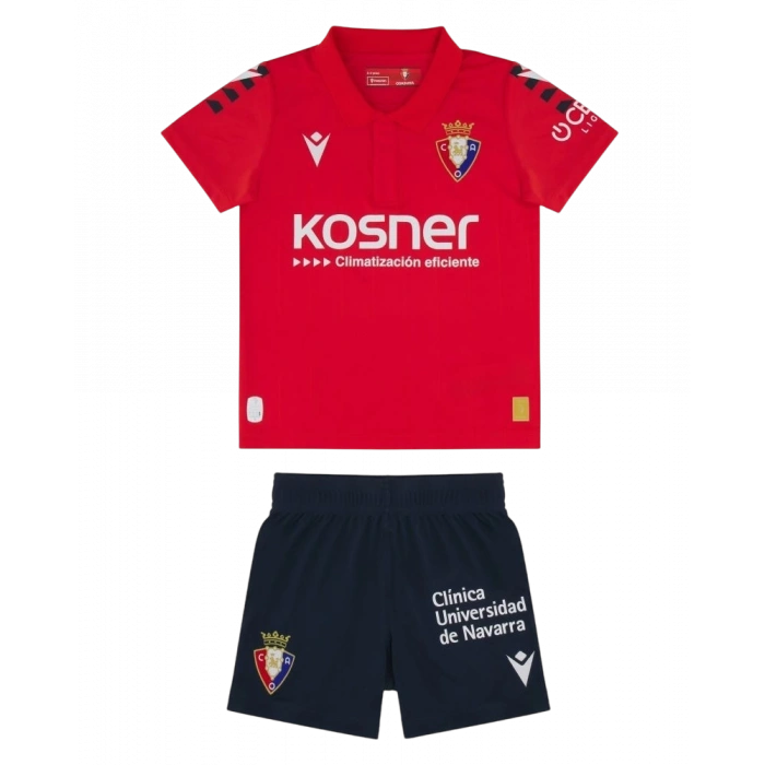 Osasuna 2025-2026 Çocuk Forma & Şort Seti Home