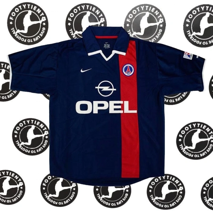 ウェア Paris Saint-Germain vintage gameshirts Vintage Paris Saint Germain 2001-2002 Home Shirt - Large - Okocha