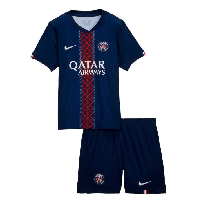 Paris Saint Germain 2025-2026 Çocuk Forma & Şort Seti Home