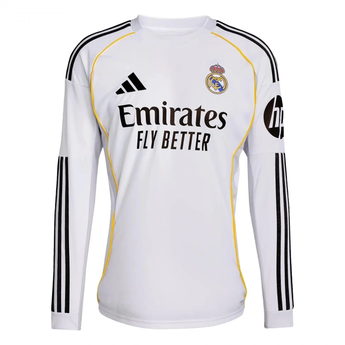 Real Madrid 2025-2026 Uzun Kol Forma Home