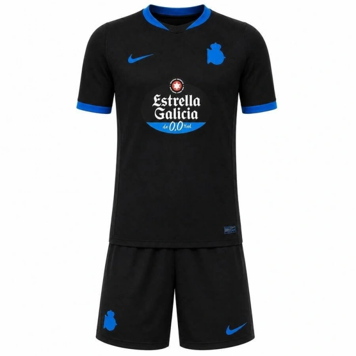Deportivo 2026-2027 Çocuk Forma & Şort Seti Away