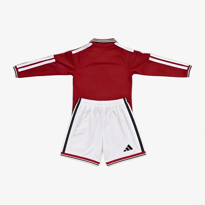 Manchester United 2026-2027 Çocuk Uzun Kol Forma & Şort Seti Home
