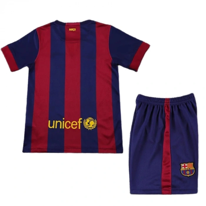Barcelona 2014-2015 Retro Çocuk Forma & Şort Seti Home