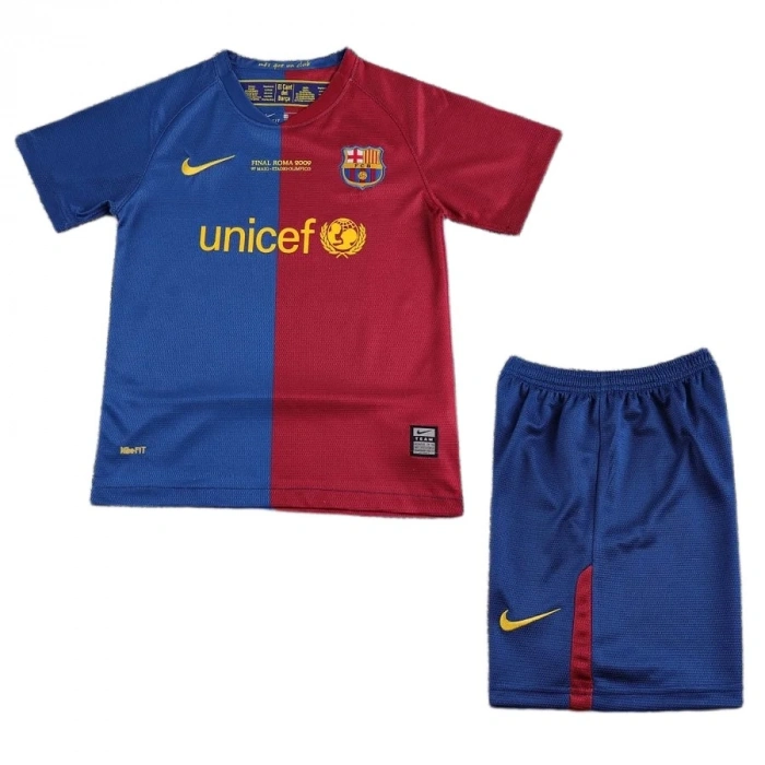 Barcelona 2008-2009 Retro Çocuk Forma & Şort Seti Home